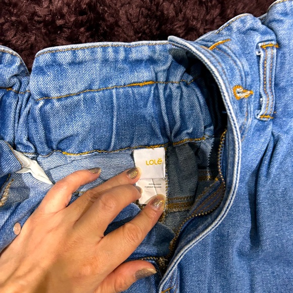 LOLE Denim 100% Cotton Tie-Waist Women Skirt - Picture 5 of 8